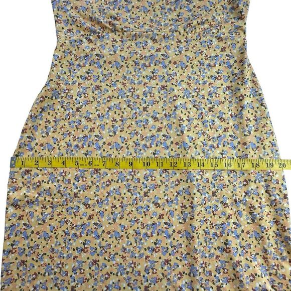 PRANA EMERALD LAKE DRESS Yellow Floral Print Size Medium - Picture 13 of 16